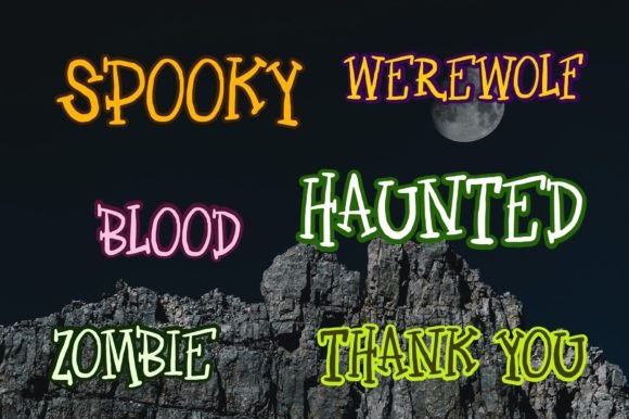 Vampire Castle Font Poster 11