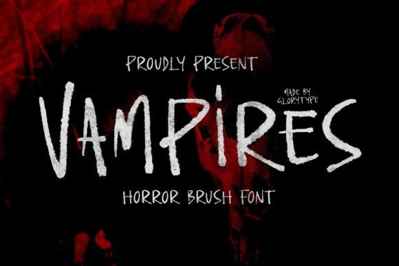 Vampires Font Poster 1