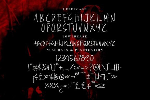 Vampires Font Poster 13