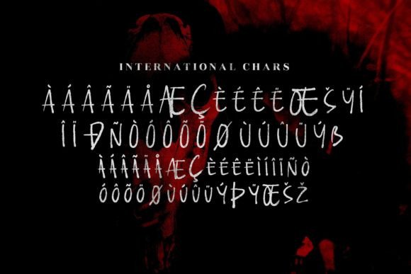 Vampires Font Poster 14