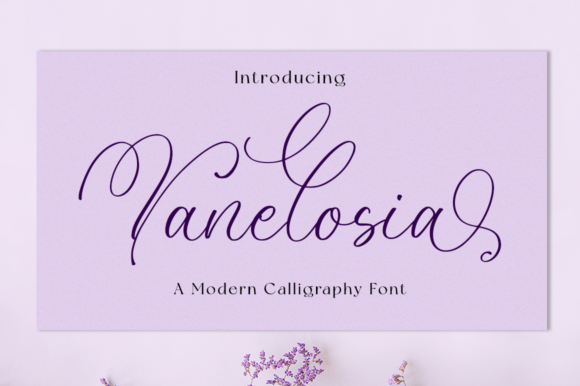 Vanelosia Font Poster 1