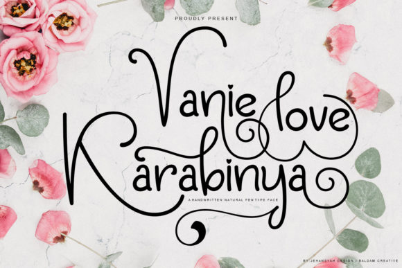 Vanie Karabinya Love Font Poster 1