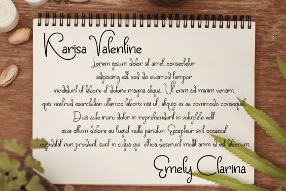 Vanie Karabinya Love Font Poster 2