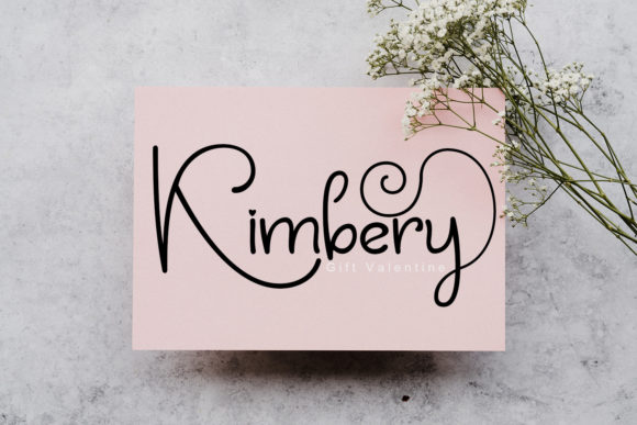 Vanie Karabinya Love Font Poster 4