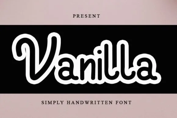 Vanilla Font Vanilla Font Poster 1