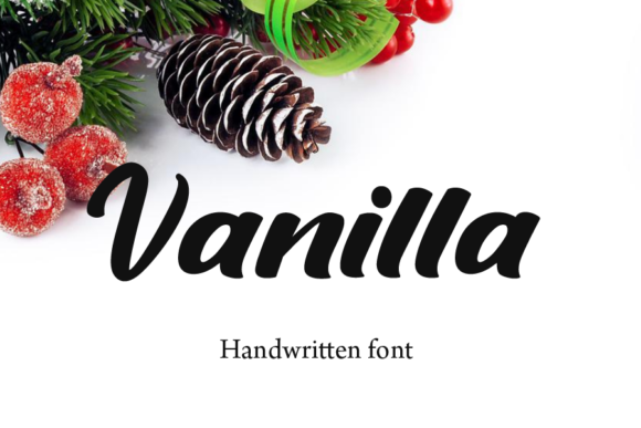 Vanilla Font Vanilla Font Poster 1