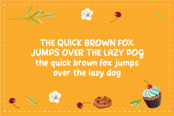 Vanilla White Font Poster 4