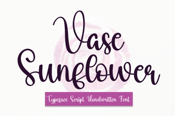 Vase Sunflower Font Poster 1