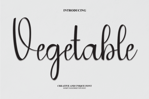 Vegetable Font Poster 1