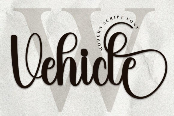Vehicle Font Poster 1