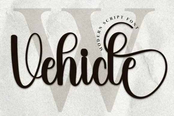Vehicle Font Vehicle Font Poster 1
