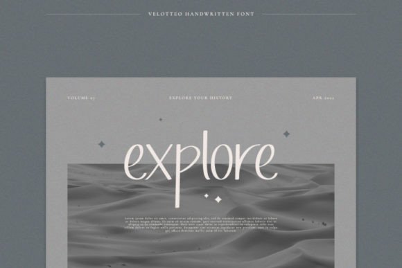 Velotteo Font Poster 3