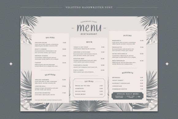 Velotteo Font Poster 4
