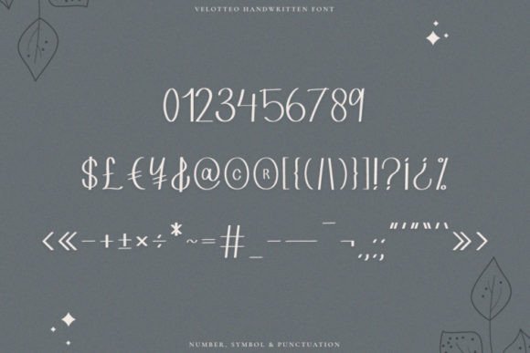 Velotteo Font Poster 9