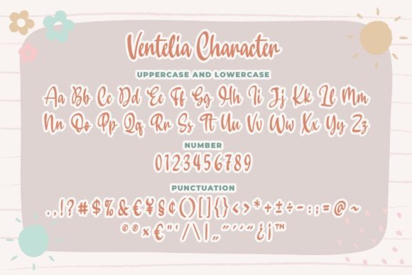Ventelia Font Poster 4