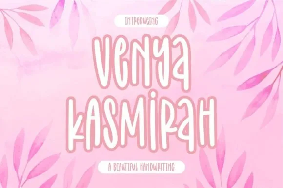 Venya Kasmirah Font Venya Kasmirah Font Poster 1