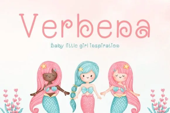 Verbena Font Verbena Font Poster 1