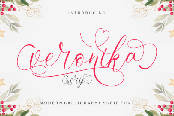 Veronika Script Font Poster 1