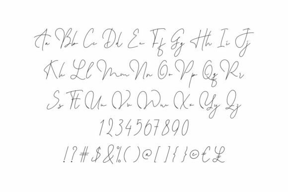 Via Abigail Font Poster 4