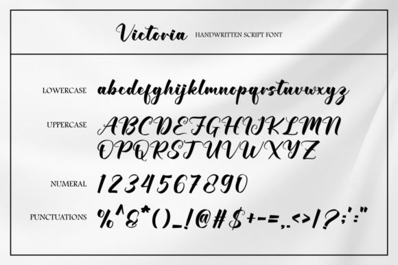 Victoria Font Poster 6