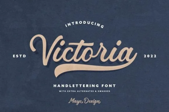 Victoria Font Victoria Font Poster 1