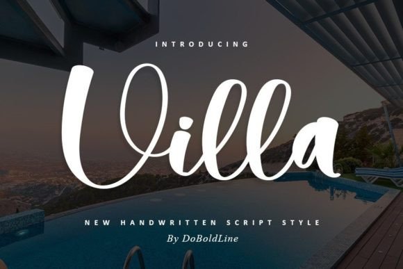 Villa Font Poster 1