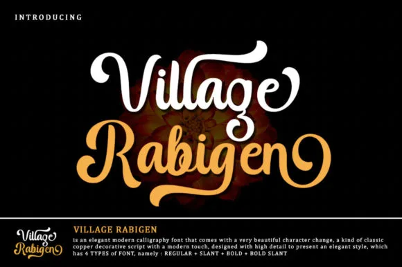 Village Rabigen Font Village Rabigen Font Poster 1