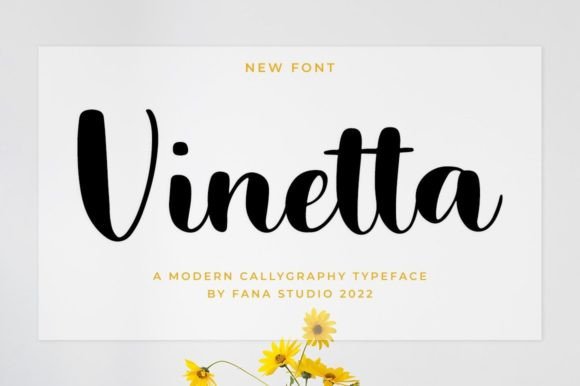 Vinetta Font Poster 1