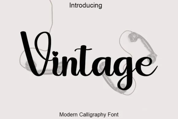 Vintage Font Vintage Font Poster 1