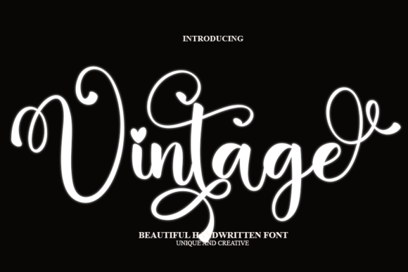 Vintage Font Poster 1