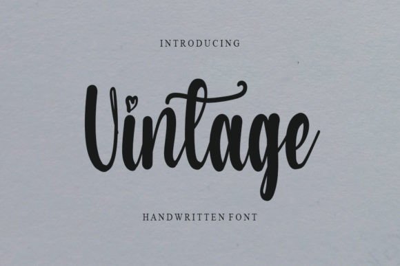 Vintage Font Poster 1