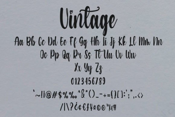 Vintage Font Poster 4
