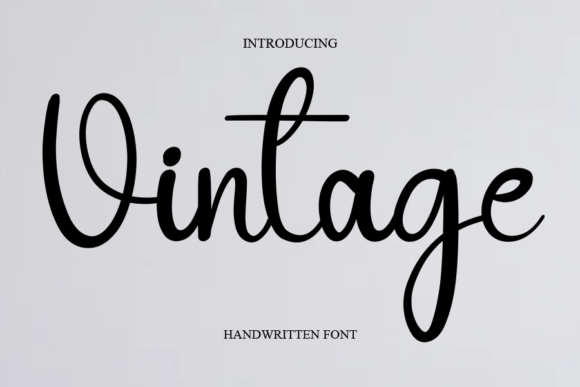 Vintage Font Poster 1