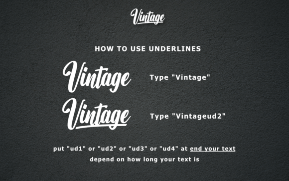 Vintage Font Poster 2