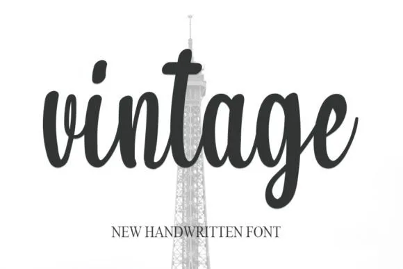 Vintage Font Vintage Font Poster 1