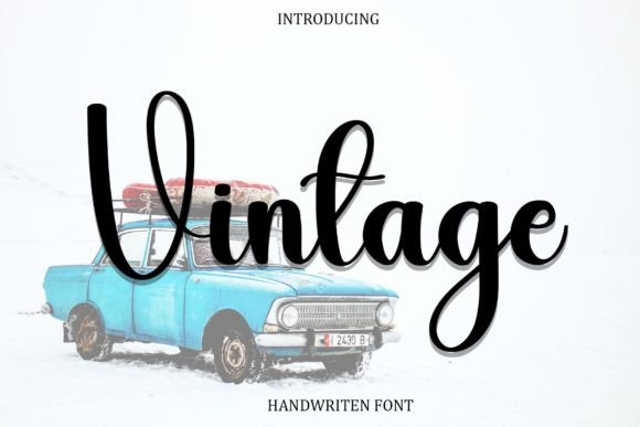 Vintage Font Poster 1