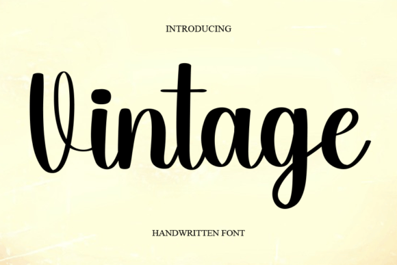 Vintage Font Vintage Font Poster 1