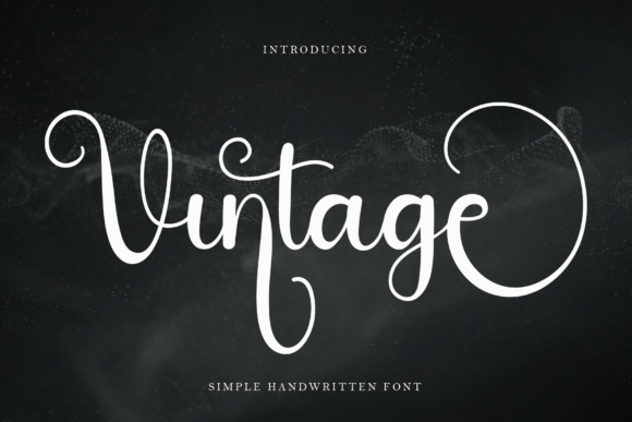 Vintage Font Poster 1