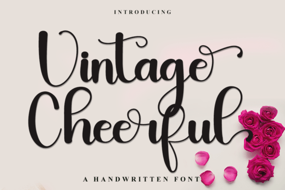 Vintage Cheerful Font Poster 1