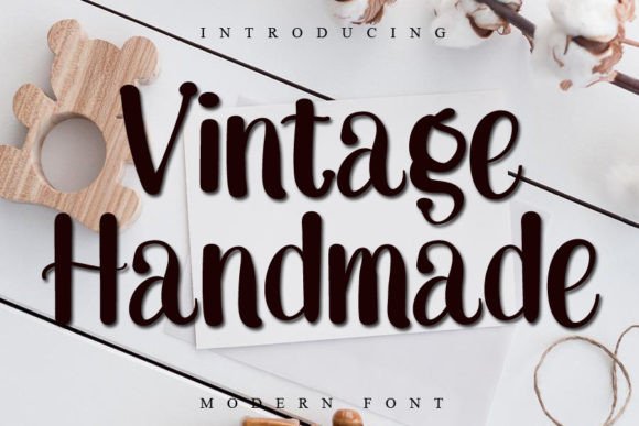 Vintage Handmade Font Poster 1