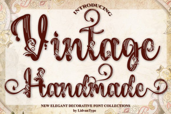 Vintage Handmade Font