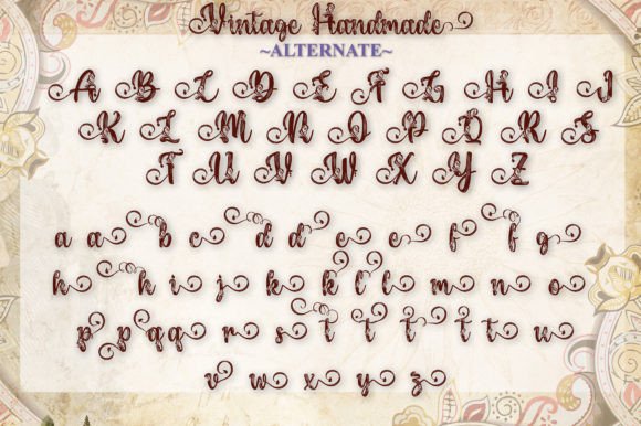 Vintage Handmade Font Poster 14
