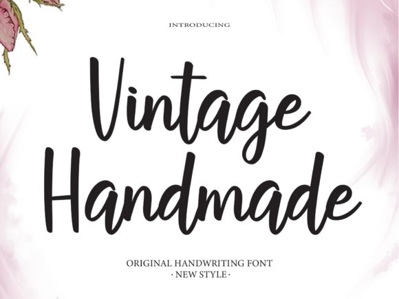 Vintage Handmade Font Poster 1