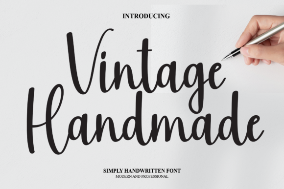 Vintage Handmade Font Poster 1