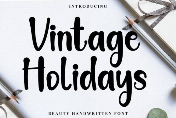 Vintage Holidays Font