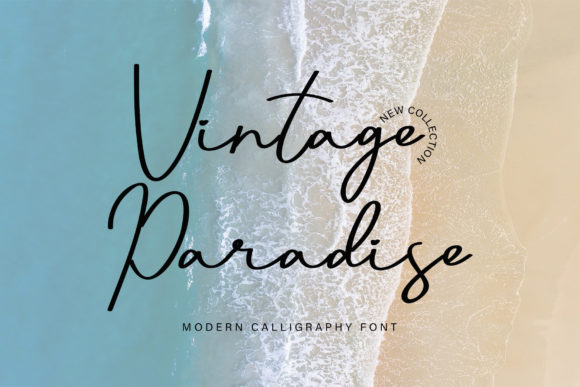 Vintage Paradise Font Poster 1