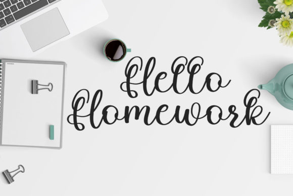 Vintage Planner Font Poster 2