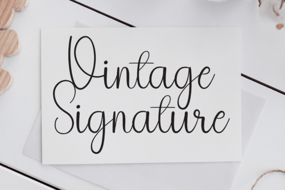 Vintage Signature Font