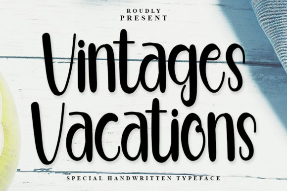 Vintages Vacations Font Poster 1
