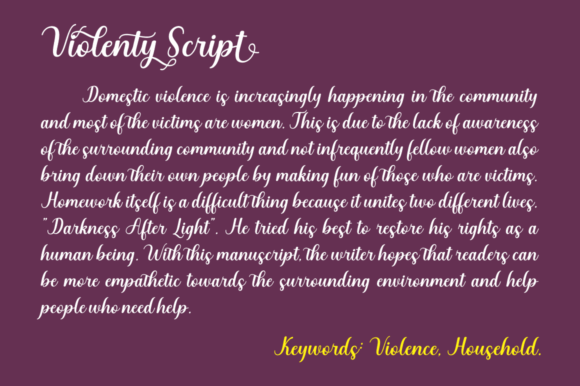 Violenty Font Poster 2